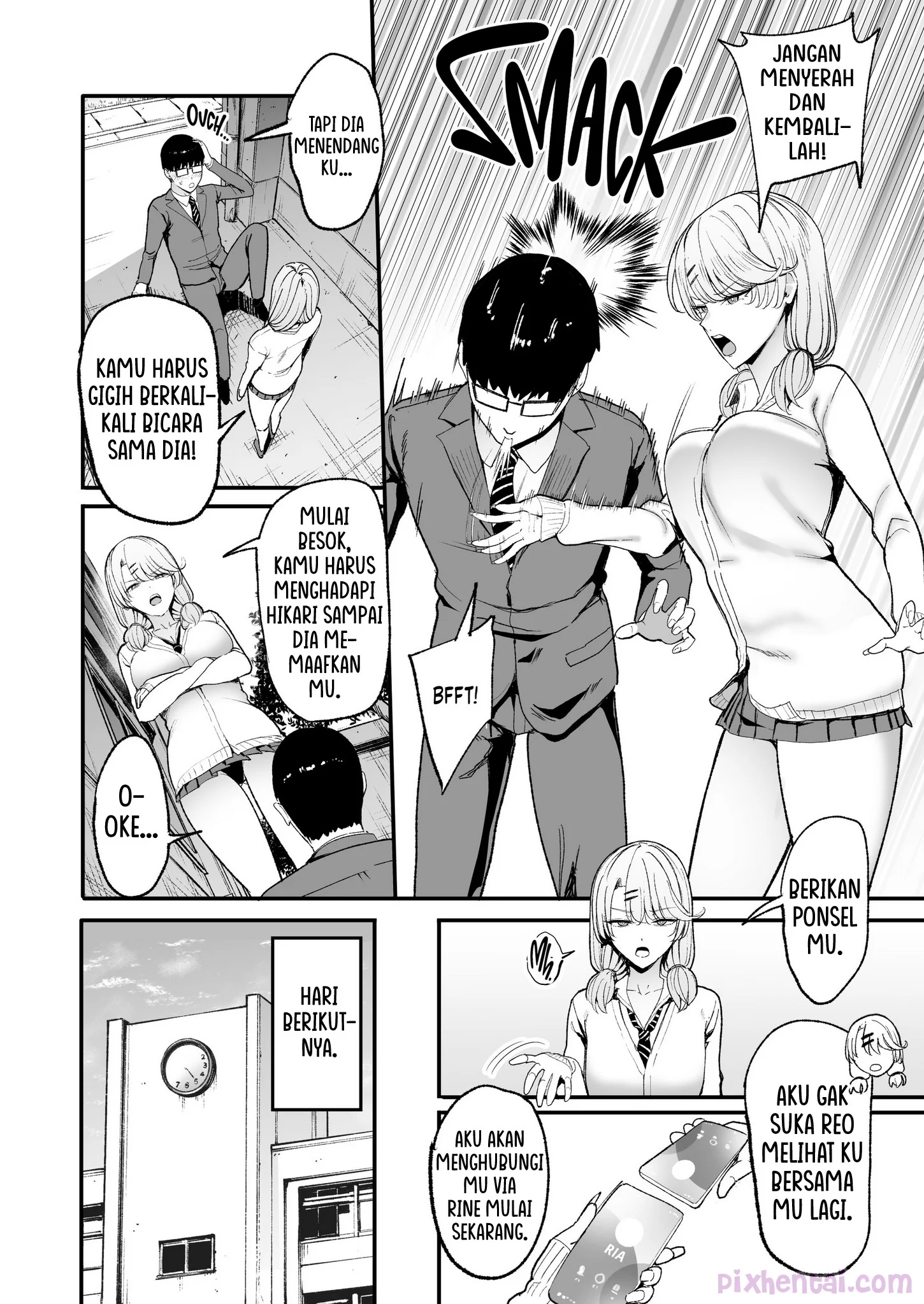 Komik hentai xxx manga sex bokep The Gyaru I Hang Out with Lets Me Use Her Pussy 5 page 12